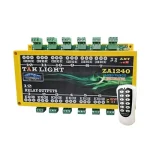 کنترل ریموتی ۱۲ رله ۴۰ آمپری برد متوسط (ZA1240)