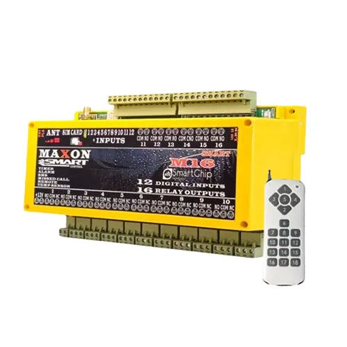 کنترل پیامکی و ریموتی 16 رله تایمر دار- سناریو فول امکانات (ZC16R)